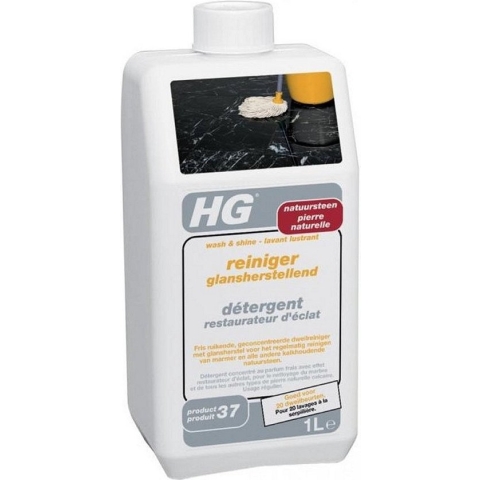 HG natuursteenreiniger glans (product 37) - 1L - voor regelmatig gebruik van marmer en kalkhoudend natuursteen