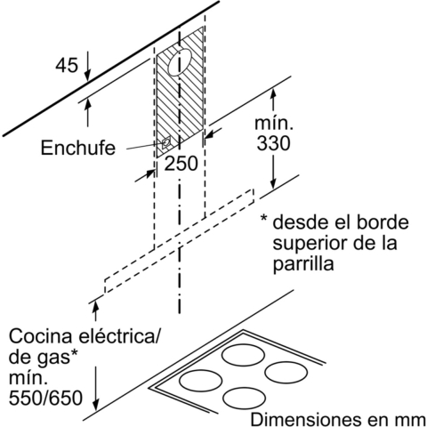 Conventionele Afzuigkap Balay 3BC077EX 75 cm 720 m3/h 65 dB 255W Staal