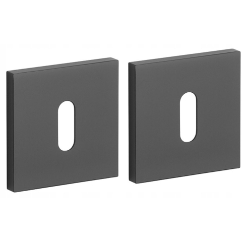 Aprile Comfort Vierkant Sleutelrozet 53x53x7mm Zwart Rozetten