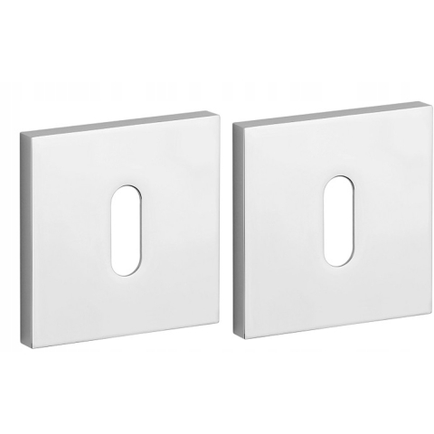 Aprile Comfort Vierkant Sleutelrozet 53x53x7mm Chroom Gepolijst Rozetten