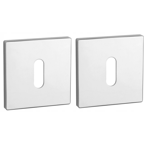 Aprile | Premium Sleutelrozet | 52x52x7mm | Vierkant | Chroom gepolijst