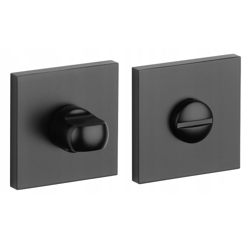 Aprile Comfort WC garnituur rozet 53x53x7mm zwart Toilet Rozet