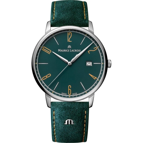 Maurice Lacroix Eliros EL1118-SS001-620-5 - Polshorloge - 40 mm - Zilverkleurig groen