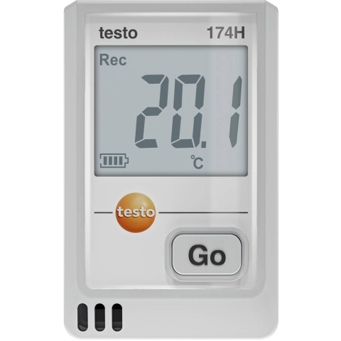 testo 0572 1741 01 174 H Temperatuur datalogger, Vocht datalogger Te meten grootheid Temperatuur, Luchtvochtigheid -20 tot 70 °C 0 tot 100 % Hrel
