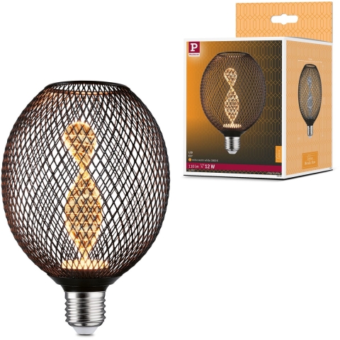 Paulmann 29086 LED-lamp E27 Globe Helix 3.5 W Goud (Ø x h) 110 mm x 160 mm 1 stuk(s)