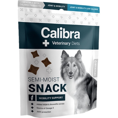 Calibra Veterinary Diets Mobility Support Semi-Moist hondensnack 3 x 120 g