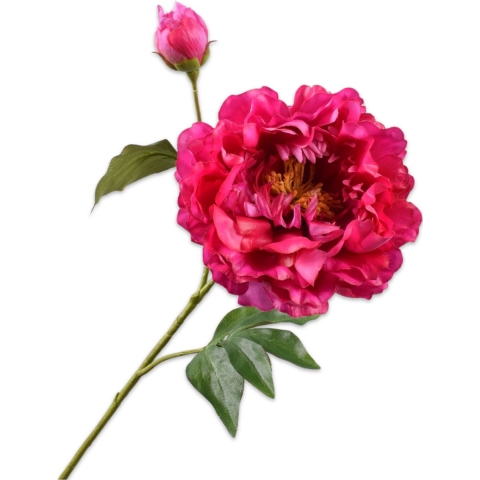 Kunsttak pioenroos beauty - 79 cm - Hortus