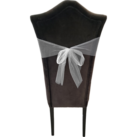 Tule stof op rol - 3x - grijs - 30cm x 9meter - Organza/mesh decoratie stoffen -