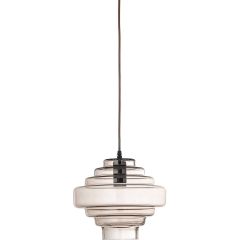 Bloomingville - Ilua hanglamp, glas, bruin getint