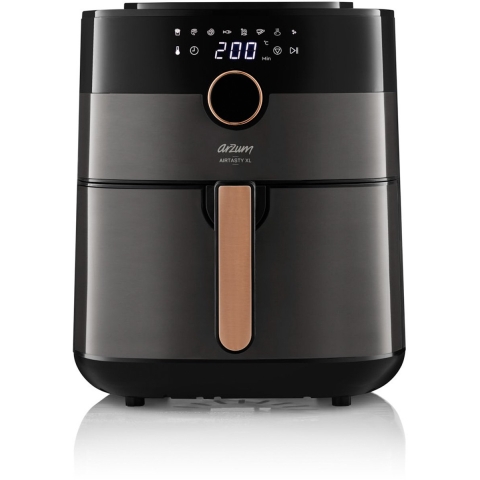 arzum AIRTASTY XL Airfryer 6 l Met display, Timerfunctie Zwart, Brons