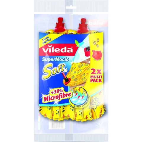 3x Vileda SuperMocio Soft Navulling 2 stuks