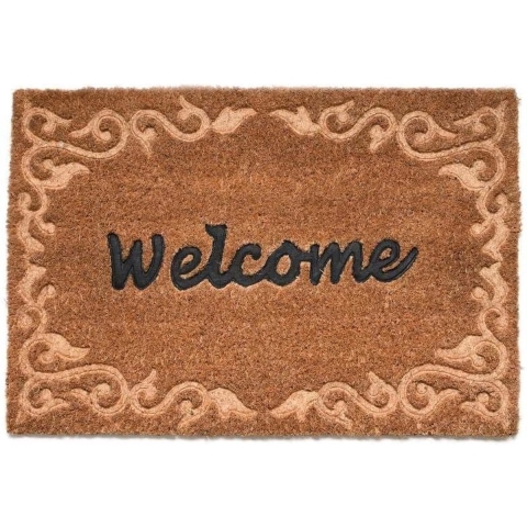 Deurmat kokos relief welcome l40b59 Esschert Design - Esschert design