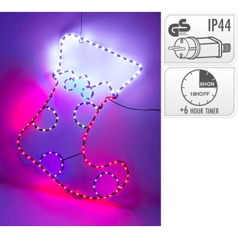 Kerstsok 52 cm 134 led Nampook - Nampook