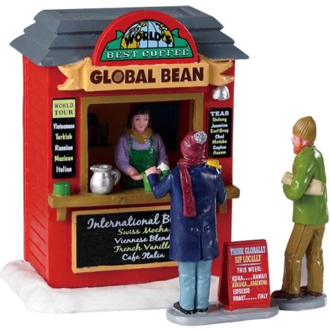Kerstfiguur Global bean coffee kiosk LEMAX - Lemax