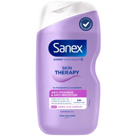 3x Sanex Douchegel Skin Therapy Anti Irritation 450 ml