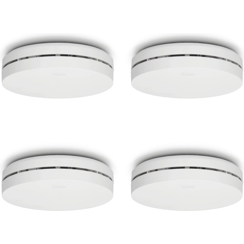 Alecto SA300 - Rookmelder - 10 jaar batterij - Voldoet aan EN14604 - Wit (4 stuks)