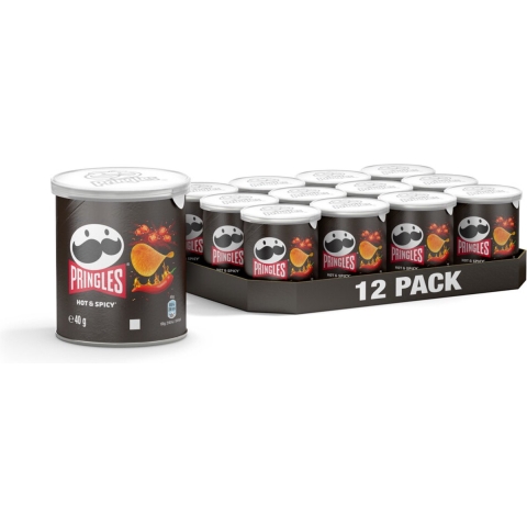 2+1 gratis: Pringles Chips Hot&Spicy 12 x 40 gr