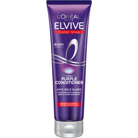 3x L'Oréal Elvive Color Vive Purple Conditioner 150 ml
