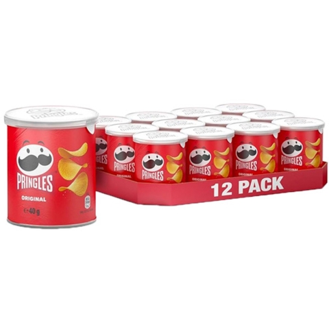 2+1 gratis: Pringles Chips Original 12 x 40 gr