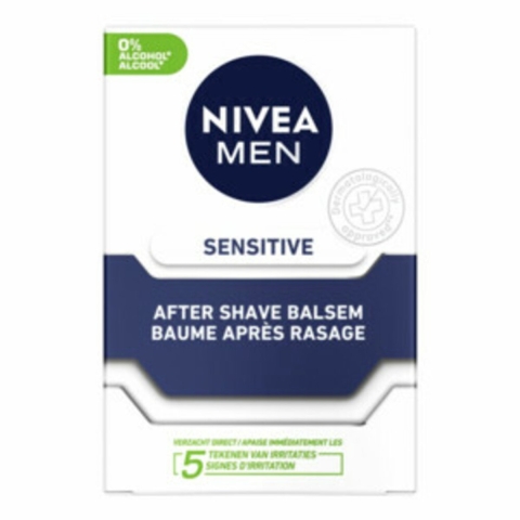 3x NIVEA Men Aftershave Balsem Sensitive 100 ml