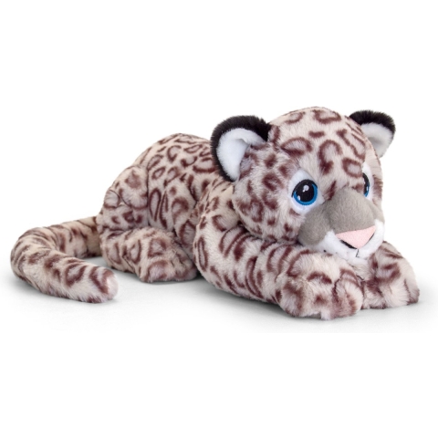 Keel Toys Knuffel Luipaard - pluche - sneeuwluipaard - 45 cm -
