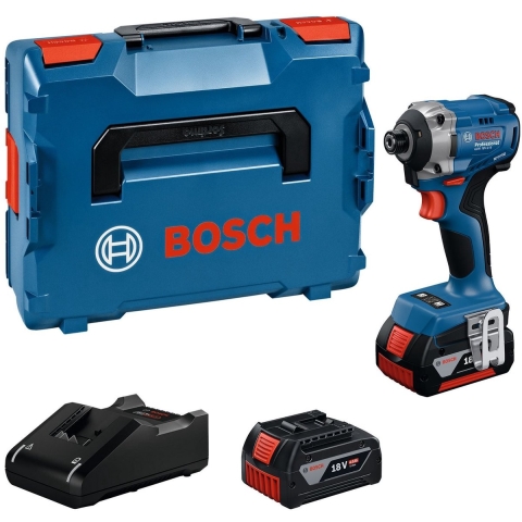 Bosch Blauw GDR 18V-215 Accu slagschroevendraaier | Inclusief 2x GBA 18V 4,0 Ah & Lader GAL 18V-40 - 06019N2002