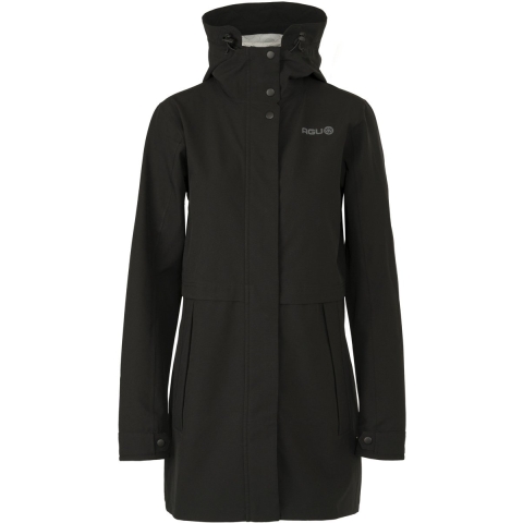 AGU Parka Regenjas Urban Outdoor Dames - Zwart - XXL - Waterdicht