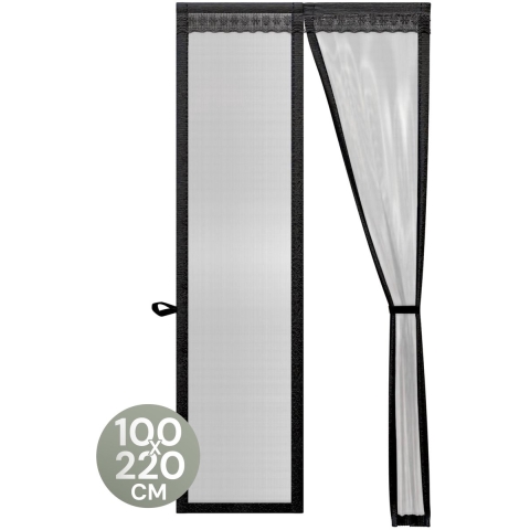 O'DADDY® Deurgordijn Deluxe FIBER - Magnetisch Vliegengordijn - Zelfsluitend - Zwart 100x220 cm
