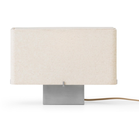 Audo Copenhagen - Nonna tafellamp aluminium-/zandkleurig, 24 cm, metaal/stof Audo