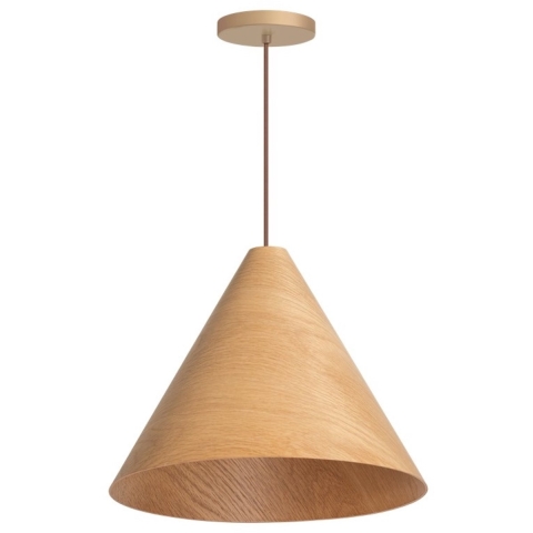 ETH Robin - hanglamp - Ø 45 x 237 cm - lichtbruin