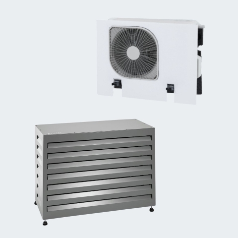 Evolar Warmtepomp Omkasting met Opstelvoetjes Licht Antraciet XS