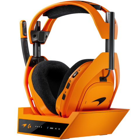 Logitech G Astro A50 X Lightspeed Draadloze Mclaren Edition + Basisstation Gaming-headset Papaya