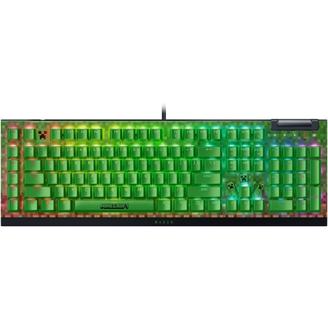 Razer BlackWidow V4 X - Green Switch - US - Minecraft Edition
