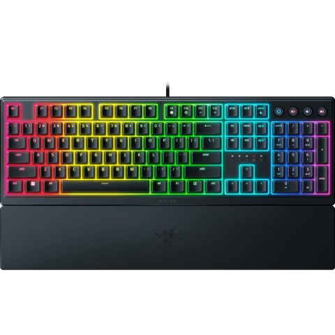 Razer Ornata V3 - US - Low-profile Mecha-membrane RGB Keyboard - Low-profile Keys - Razer Mecha-Membrane Switches - UV-coated Keycaps