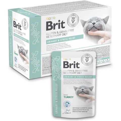 Brit-petfood Brit Veterinary Diet - Urinary&Stress Relief - Kat - Pouch