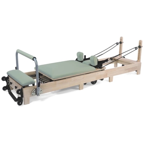 Toorx Liveness Opvouwbare Eikenhout Reformer PTX 3000 - Green Tea