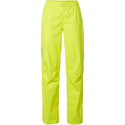 Vaude Drop II Regenbroek dames neon geel, 38