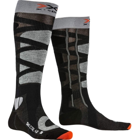 X-Socks Ski Control 4.0 skisokken antraciet/grijs unisex, 35-38