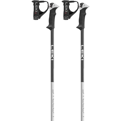 LEKI Stella S dames skistokken wit/antraciet, 110 cm