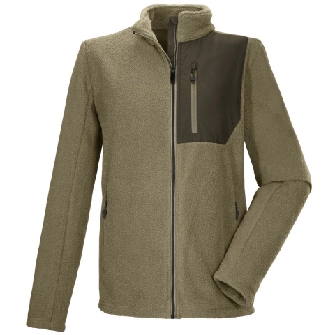 Killtec KOW 105 sherpa fleece vest heren taupe, XL