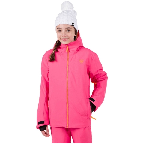 Rossignol Jr Strawpile kinder ski jas roze, 164
