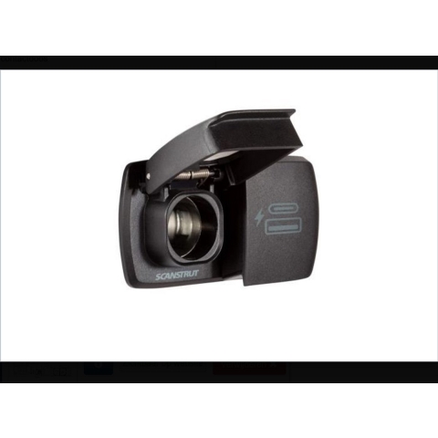 ScanStrut Flip Pro Duo USB-A en USB-C aansluiting en 12V contactdoos