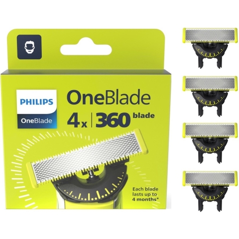 Philips OneBlade 360 Blade QP430/50 Vervangmesje 4 Pieces