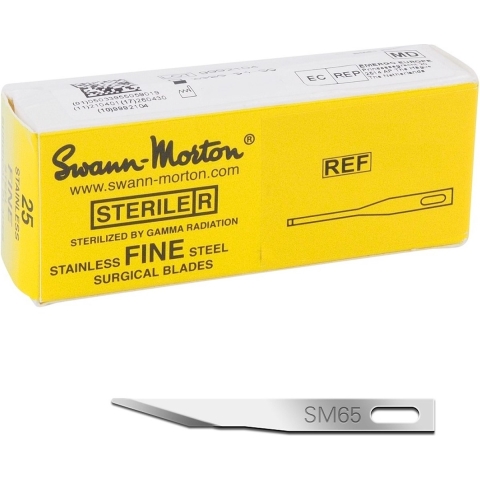 Swann-Morton Fine Blades Sterile - 25pcs SM65