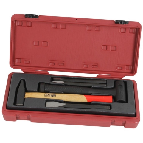 Hamer en beitelset 5 delig