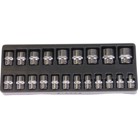 Doppen los 1/2"21 delig metrisch