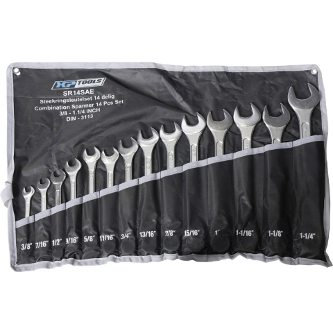 Steekringsleutelset inch maten 14 delig