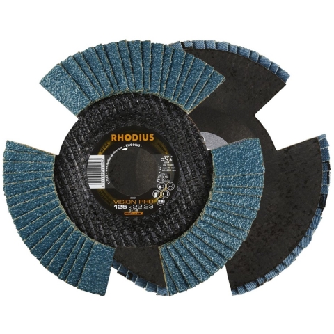Lamellenschijf V conisch vision pro 125 x 22,23mm K40 10 stuks