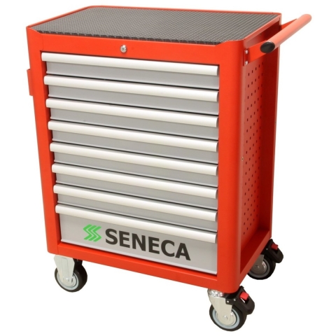 Gereedschapswagen seneca 8 lades rood