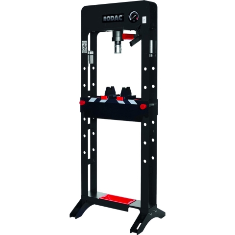 RODAC werkplaatspers lucht-hydr. 30t + voetbediening